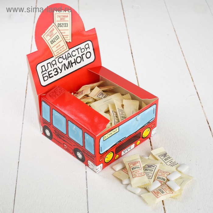 Жевательная резинка «Для счастья безумного»: с мятным вкусом, 100 шт.
Жевательная резинка «Для счастья безумного»: с мятным вкусом, 100 шт.