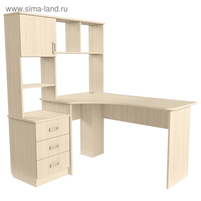 Стол компьютерный Альянс 7, 1380х1190х1550, Дуб молочный
Стол компьютерный Альянс 7, 1380х1190х1550, Дуб молочный
