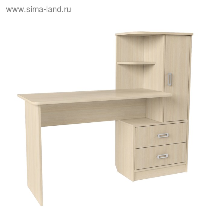 Стол компьютерный Альянс 9, 1450х520х1250, Дуб молочный 
Стол компьютерный Альянс 9, 1450х520х1250, Дуб молочный