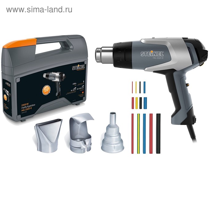Фен технический Steinel HG 2320 E 351502, 2300Вт, 80-650 °C, 150-500 л/мин, ЖК-дисплей, кейс 41029
Фен технический Steinel HG 2320 E 351502, 2300Вт, 80-650 °C, 150-500 л/мин, ЖК-дисплей, кейс 41029