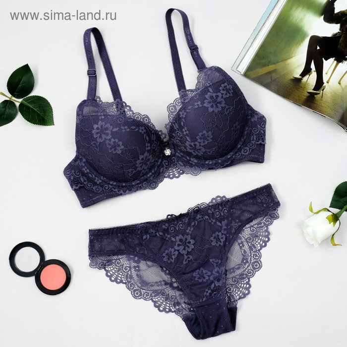 Комплект нежный: трусики перчатки, маска на глаза купить со скидкой в секс шопе  Женское белье, одежда  Комплекты белья