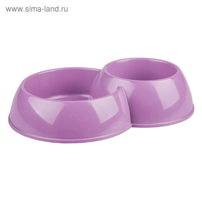 Миска двойная пластиковая 630 и 430 мл, 29,5 х 20 х 6 см, фиолетовый
Миска двойная пластиковая 630 и 430 мл, 29,5 х 20 х 6 см, фиолетовый