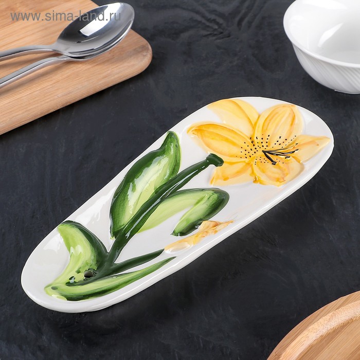 Подставка под ложку «Лилия», 25×10×2,5 см
Подставка под ложку «Лилия», 25×10×2,5 см