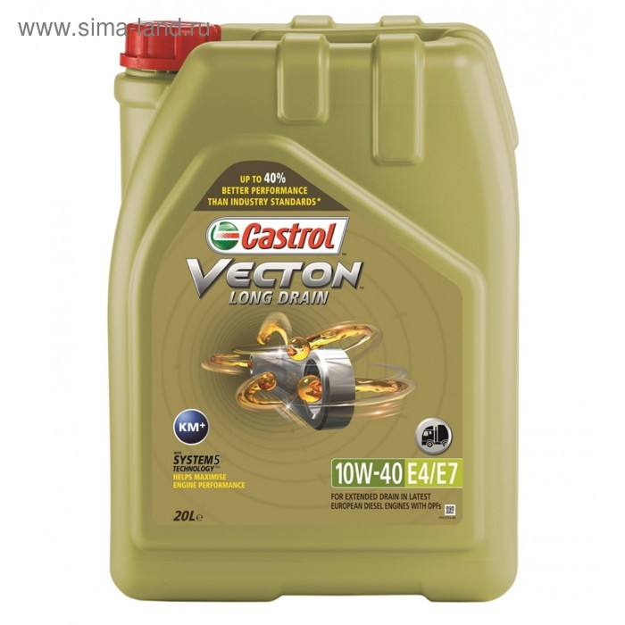 Масло моторное Castrol Vecton Long Drain 10W-40 E7, 20 л
Масло моторное Castrol Vecton Long Drain 10W-40 E7, 20 л