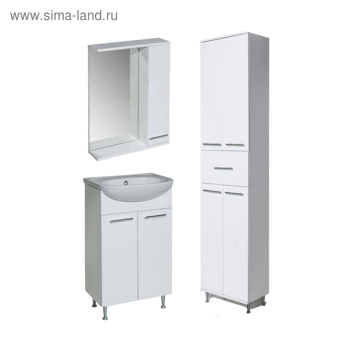 Комплект мебели для ванной Классик 50 (зеркало+тумба с раковиной+пенал) правый
Комплект мебели для ванной Классик 50 (зеркало+тумба с раковиной+пенал) правый