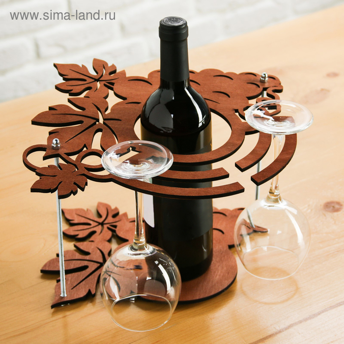 Подставка под вино и бокалы "Виноград"
Подставка под вино и бокалы "Виноград"