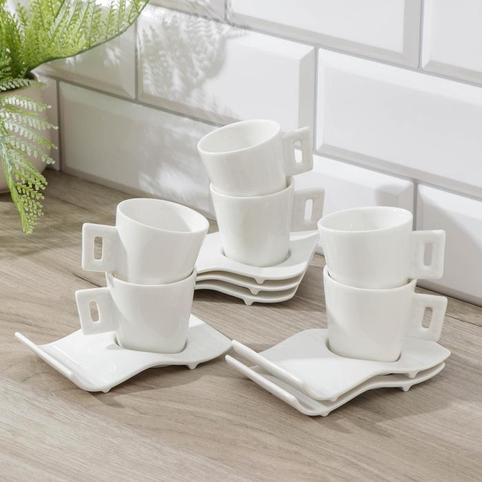 Сервиз кофейный «Клео», 12 предметов: 6 чашек 80 мл, 6 блюдец 13,5 см
Сервиз кофейный «Клео», 12 предметов: 6 чашек 80 мл, 6 блюдец 13,5 см