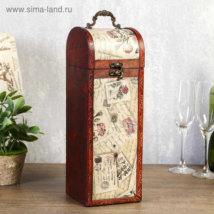 Шкатулка дерево под бутылку "Письма" 35х12х12 см
Шкатулка дерево под бутылку "Письма" 35х12х12 см