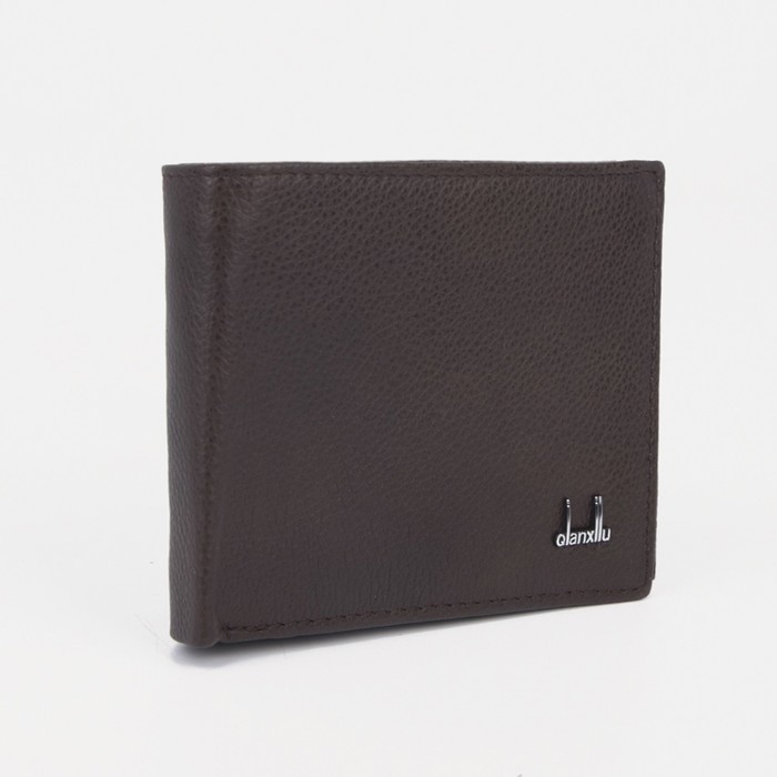 Портмоне без застёжки, для купюр, для карт, для монет, цвет коричневый
Портмоне без застёжки, для купюр, для карт, для монет, цвет коричневый