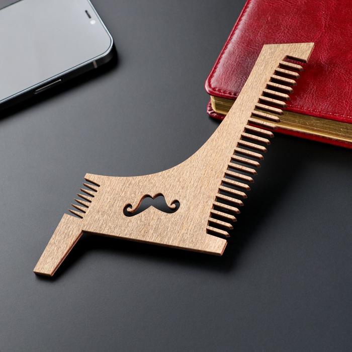 Расческа деревянная "Стиль", для оформления бороды и усов 
Расческа деревянная "Стиль", для оформления бороды и усов