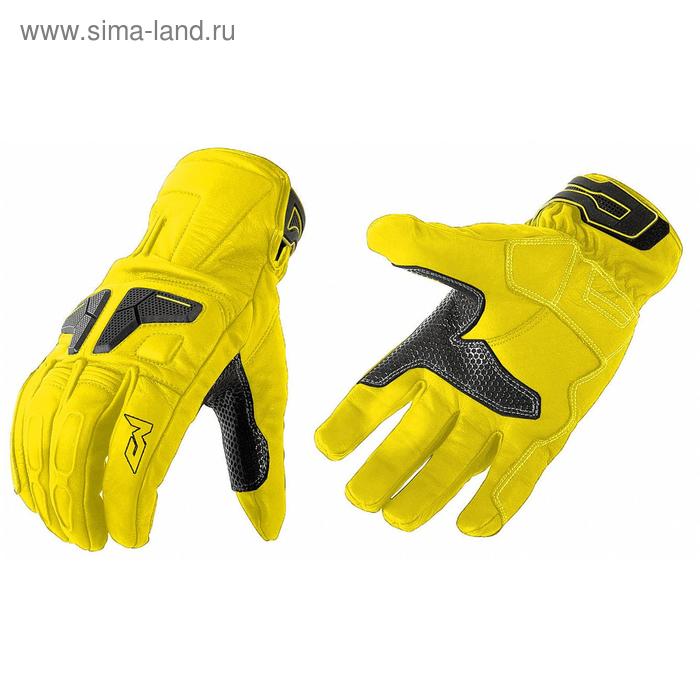 фото Перчатки кожаные venus, размер l, флуоресцентно-жёлтые moteq