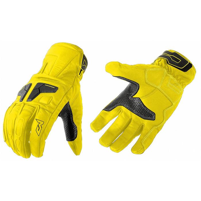 фото Перчатки кожаные venus, размер s, флуоресцентно-жёлтые moteq