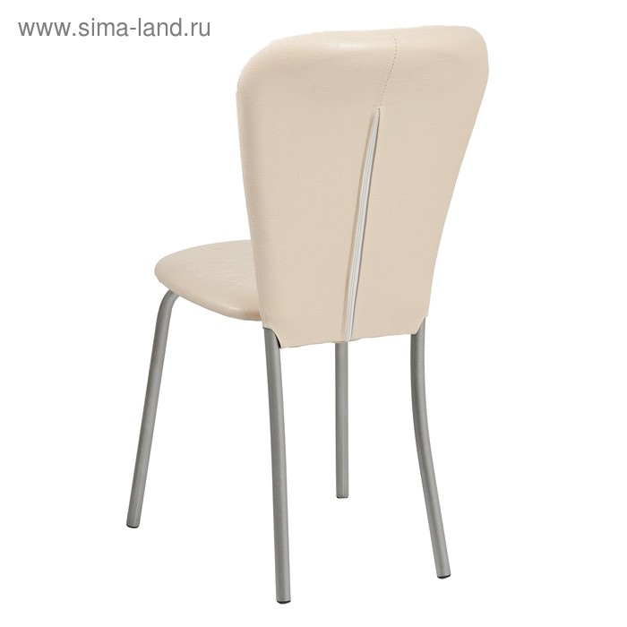фото Стул "кафе-2", серебристый металлик/молочная рептилия клик мебель