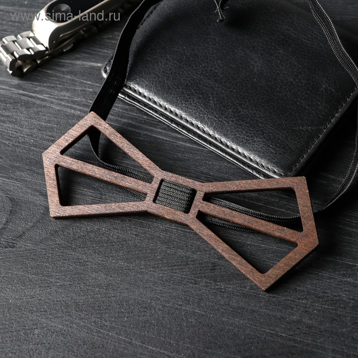 Бабочка деревянная "Мозайка", с резинкой, микс 
Бабочка деревянная "Мозайка", с резинкой, микс