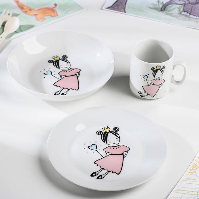 Набор посуды "Маленькая королева", 3 предмета: кружка, мелкая тарелка, глубокая тарелка
Набор посуды "Маленькая королева", 3 предмета: кружка, мелкая тарелка, глубокая тарелка