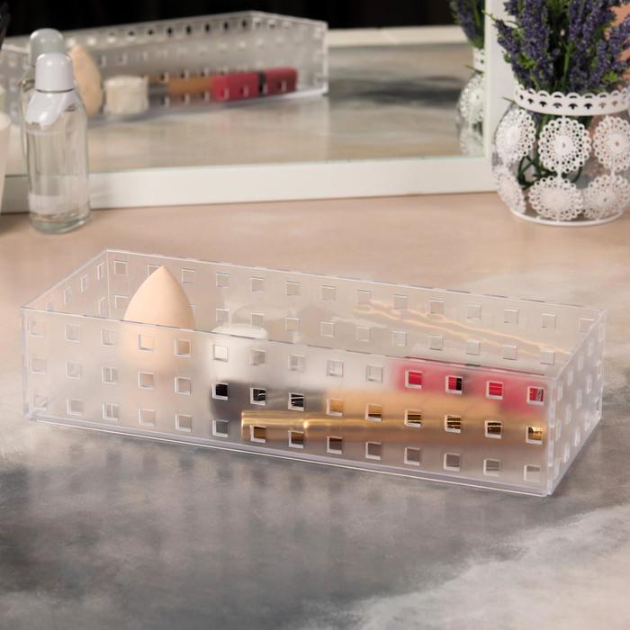 Органайзер для хранения, 28 × 10 × 6,3 см, цвет прозрачный
Органайзер для хранения, 28 × 10 × 6,3 см, цвет прозрачный