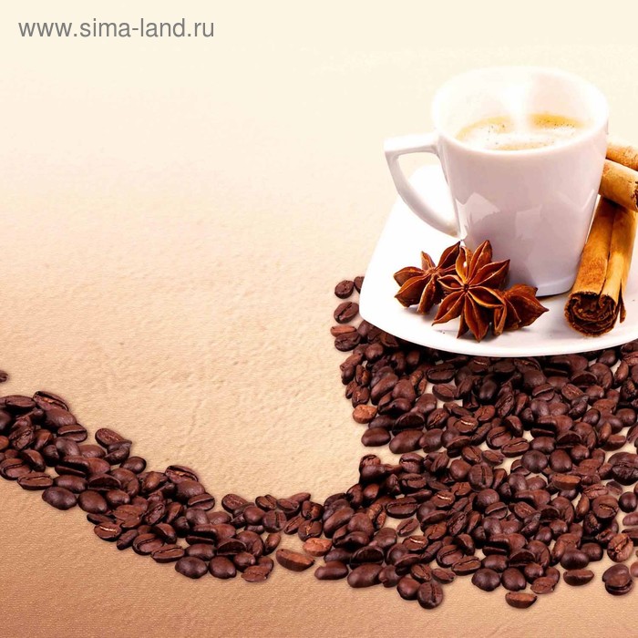 фото Кухонный фартук 600х600 мм, закалённое стекло 4 мм, 4 отверстия под крепёж, цвет арт276