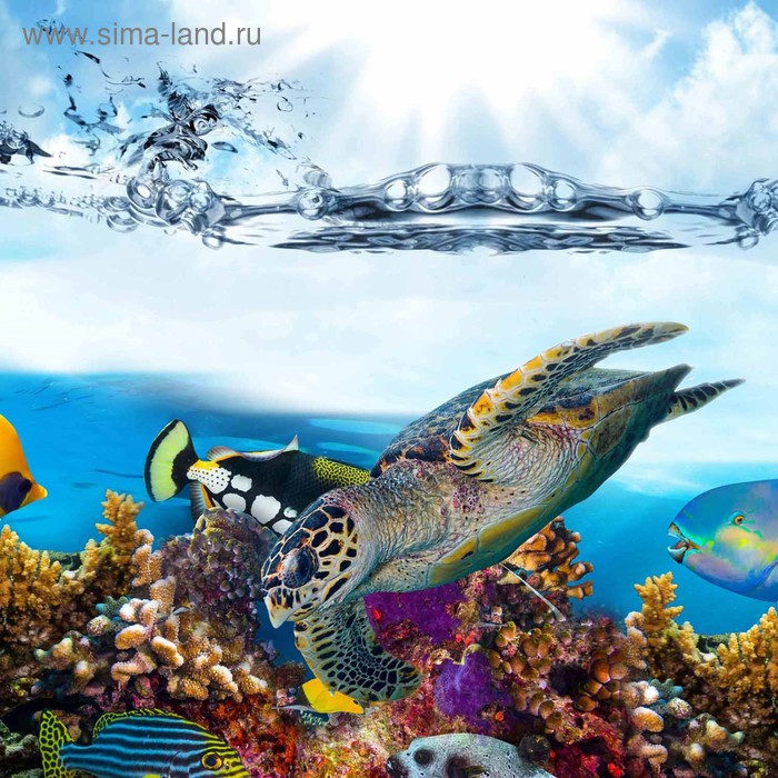 фото Кухонный фартук 600х600 мм, закалённое стекло 4 мм, 4 отверстия под крепёж, цвет арт730