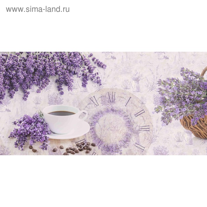 фото Кухонный фартук 1200х600 мм, закалённое стекло 4 мм, 4 отверстия под крепёж, цвет арт67