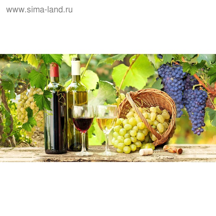 фото Кухонный фартук 1200х600 мм, закалённое стекло 4 мм, 4 отверстия под крепёж, цвет арт312