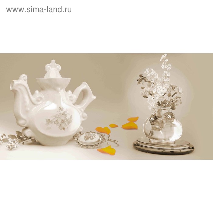 фото Кухонный фартук 1200х600 мм, закалённое стекло 4 мм, 4 отверстия под крепёж, цвет арт322