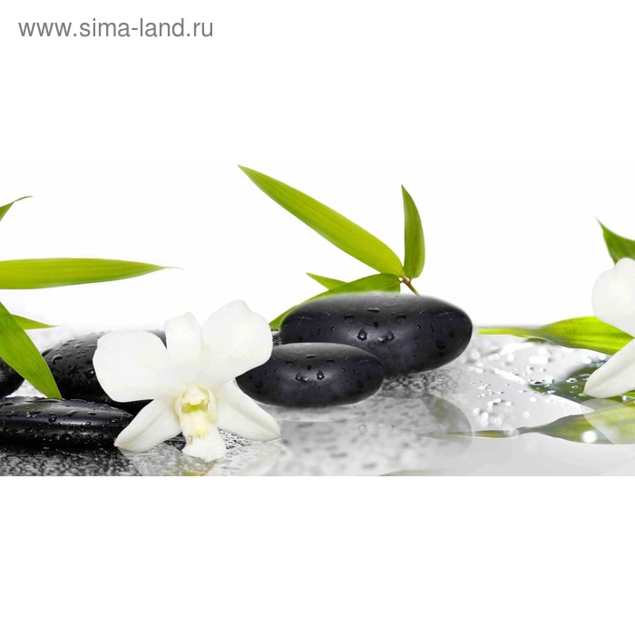 фото Кухонный фартук 1200х600 мм, закалённое стекло 4 мм, 4 отверстия под крепёж, цвет арт331