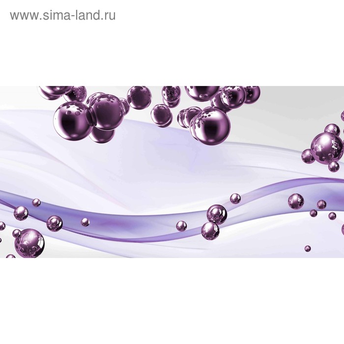 фото Кухонный фартук 1200х600 мм, закалённое стекло 4 мм, 4 отверстия под крепёж, цвет арт433