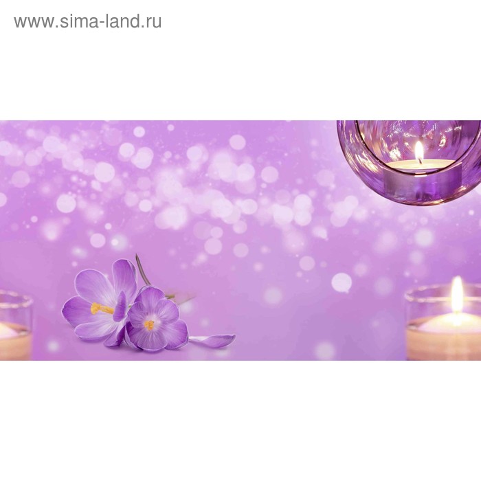 фото Кухонный фартук 1200х600 мм, закалённое стекло 4 мм, 4 отверстия под крепёж, цвет арт489