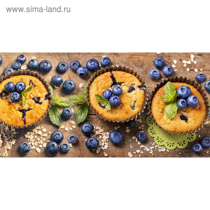 фото Кухонный фартук 1200х600 мм, закалённое стекло 4 мм, 4 отверстия под крепёж, цвет арт506