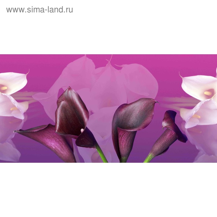 фото Кухонный фартук 1200х600 мм, закалённое стекло 4 мм, 4 отверстия под крепёж, цвет арт797