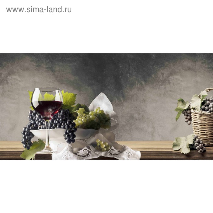 фото Кухонный фартук 1200х600 мм, закалённое стекло 4 мм, 4 отверстия под крепёж, цвет арт911