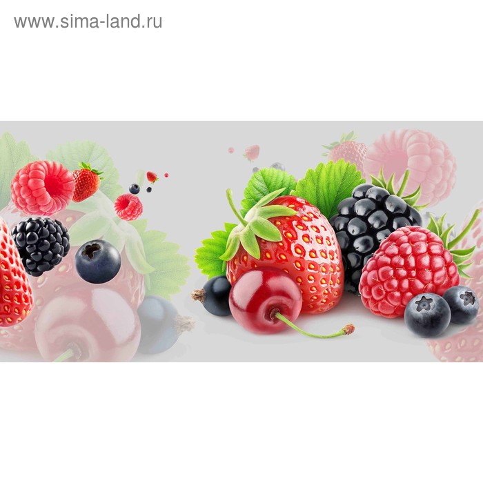 фото Кухонный фартук 1200х600 мм, закалённое стекло 4 мм, 4 отверстия под крепёж, цвет арт1836