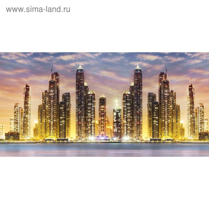 фото Кухонный фартук 1200х600 мм, закалённое стекло 4 мм, 4 отверстия под крепёж, цвет арт1787