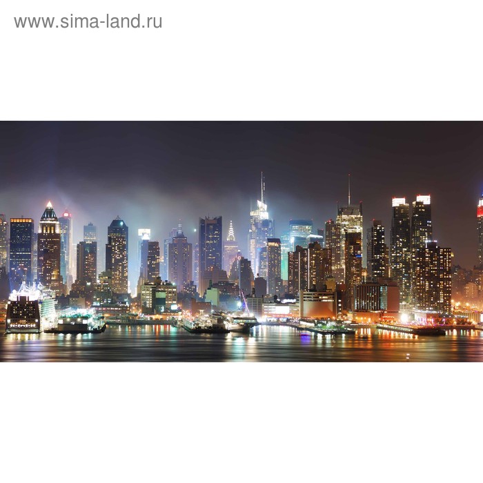 фото Кухонный фартук 1200х600 мм, закалённое стекло 4 мм, 4 отверстия под крепёж, цвет го0230