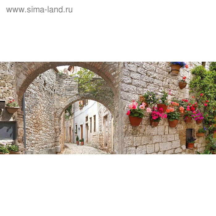 фото Кухонный фартук 1400х600 мм, закалённое стекло 4 мм, 6 отверстий под крепёж, цвет арт367