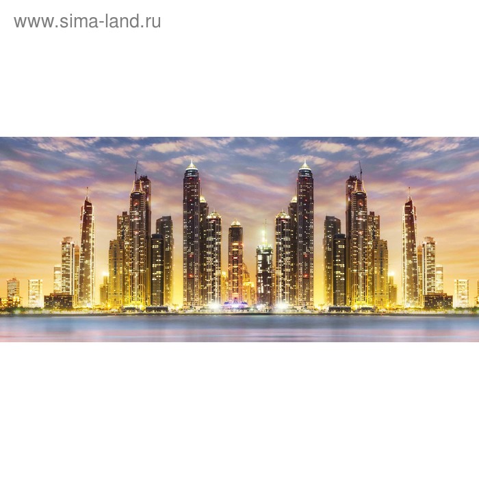 фото Кухонный фартук 1400х600 мм, закалённое стекло 4 мм, 6 отверстий под крепёж, цвет арт1787