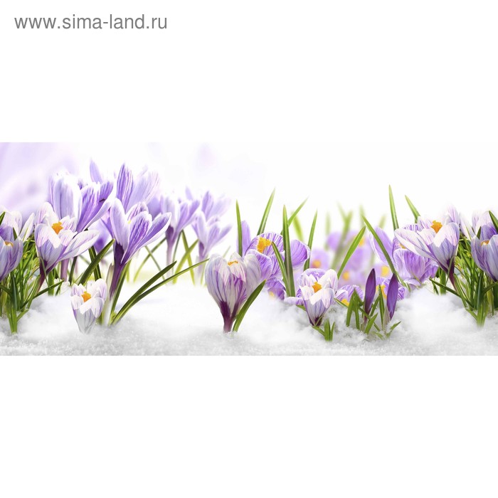 фото Кухонный фартук 1400х600 мм, закалённое стекло 4 мм, 6 отверстий под крепёж, цвет цв0216