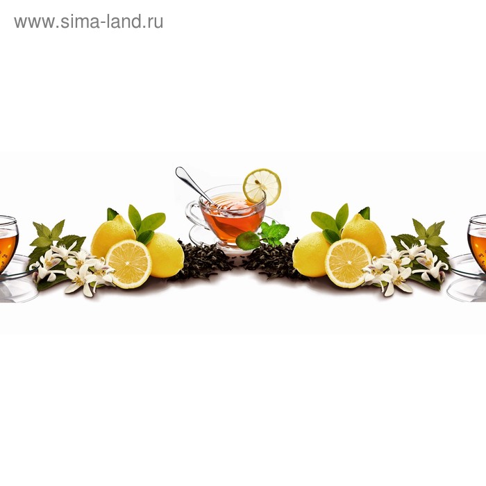 фото Кухонный фартук 1600х600 мм, закалённое стекло 4 мм, 6 отверстий под крепёж, цвет нп0020