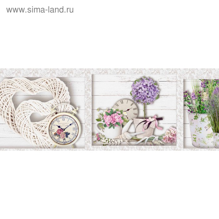 фото Кухонный фартук 1600х600 мм, закалённое стекло 4 мм, 6 отверстий под крепёж, цвет арт203