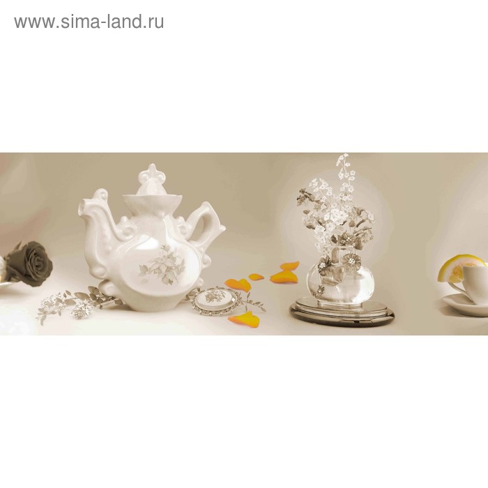 фото Кухонный фартук 1600х600 мм, закалённое стекло 4 мм, 6 отверстий под крепёж, цвет арт322