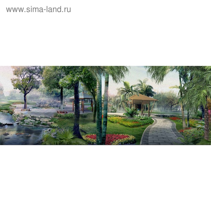 фото Кухонный фартук 1600х600 мм, закалённое стекло 4 мм, 6 отверстий под крепёж, цвет арт401