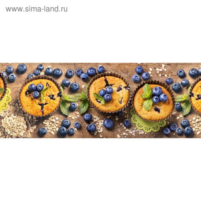 фото Кухонный фартук 1600х600 мм, закалённое стекло 4 мм, 6 отверстий под крепёж, цвет арт506