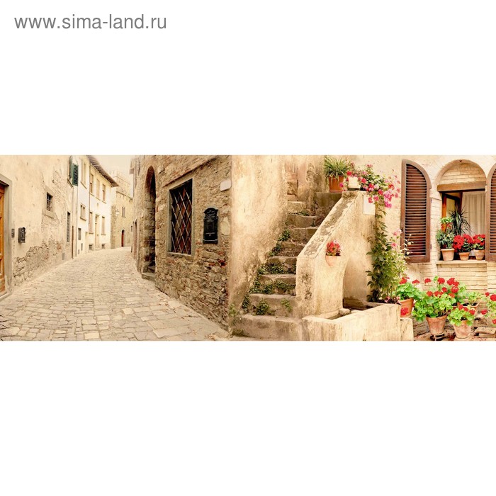 фото Кухонный фартук 1600х600 мм, закалённое стекло 4 мм, 6 отверстий под крепёж, цвет арт760