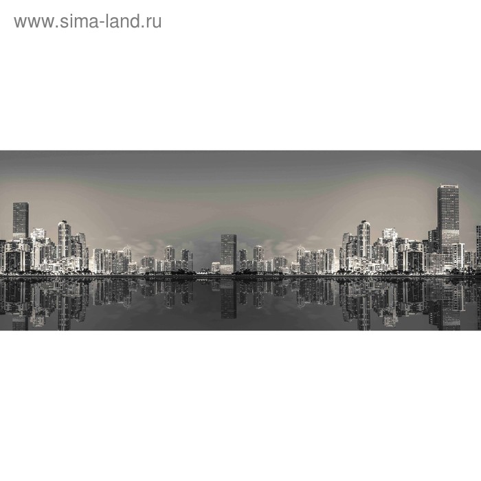 фото Кухонный фартук 1600х600 мм, закалённое стекло 4 мм, 6 отверстий под крепёж, цвет арт1857