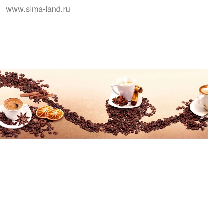 фото Кухонный фартук 1800х600 мм, закалённое стекло 4 мм, 6 отверстий под крепёж, цвет арт276