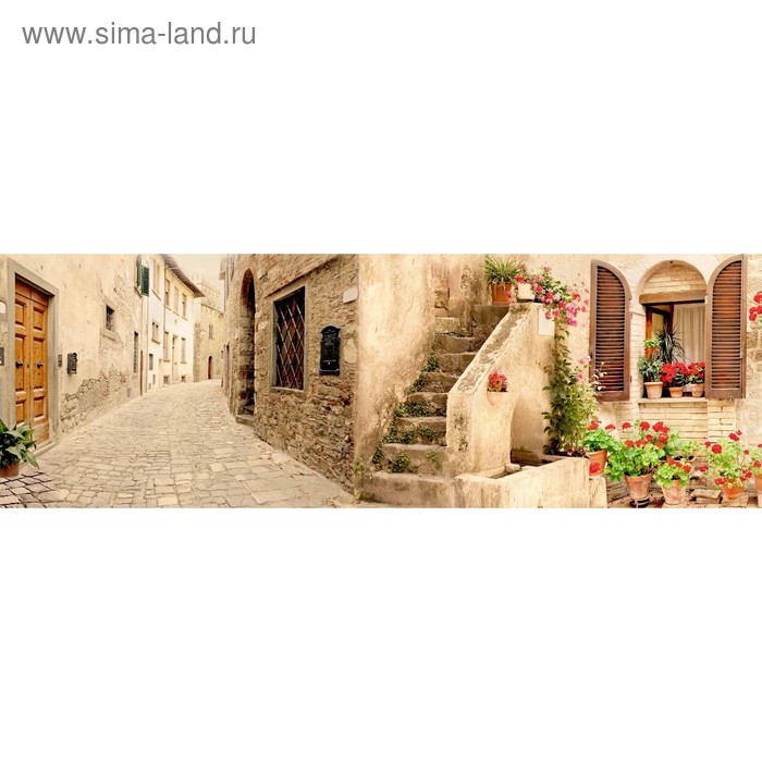 фото Кухонный фартук 1800х600 мм, закалённое стекло 4 мм, 6 отверстий под крепёж, цвет арт760