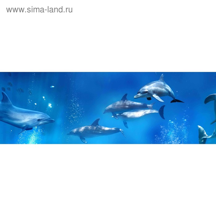 фото Кухонный фартук 1800х600 мм, закалённое стекло 4 мм, 6 отверстий под крепёж, цвет арт841