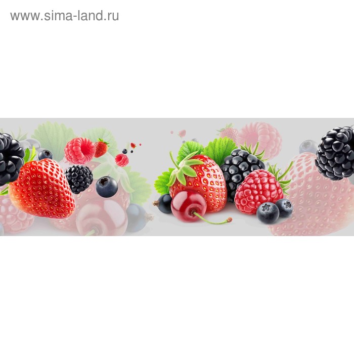 фото Кухонный фартук 1800х600 мм, закалённое стекло 4 мм, 6 отверстий под крепёж, цвет арт1836