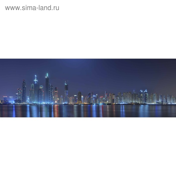 фото Кухонный фартук 1800х600 мм, закалённое стекло 4 мм, 6 отверстий под крепёж, цвет го0083