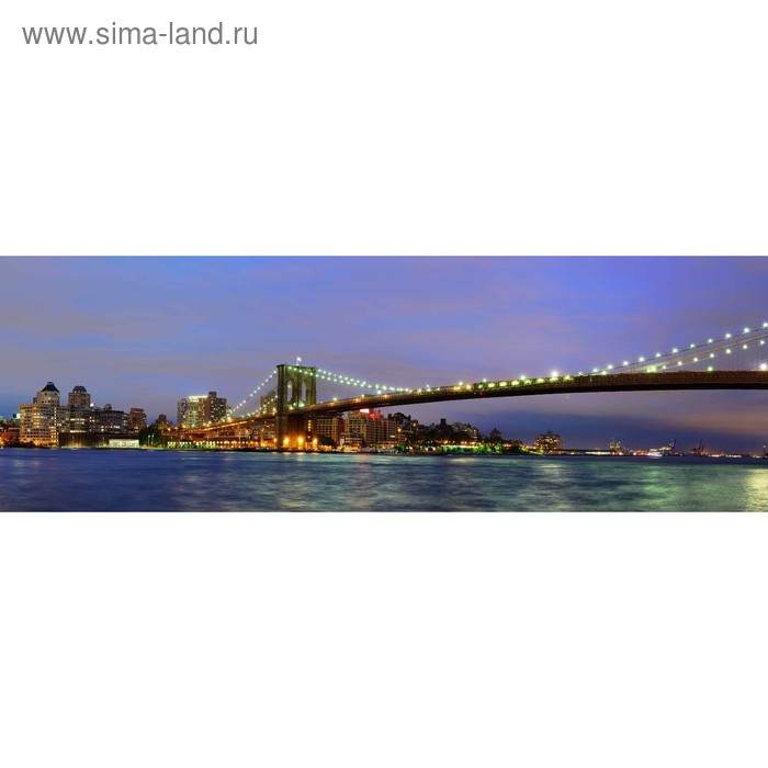 фото Кухонный фартук 1800х600 мм, закалённое стекло 4 мм, 6 отверстий под крепёж, цвет го0140